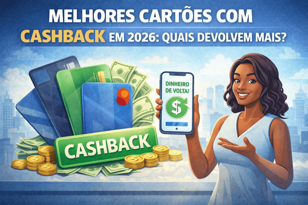 Melhores cartões de crédito com cashback em 2026 que devolvem mais dinheiro nas compras