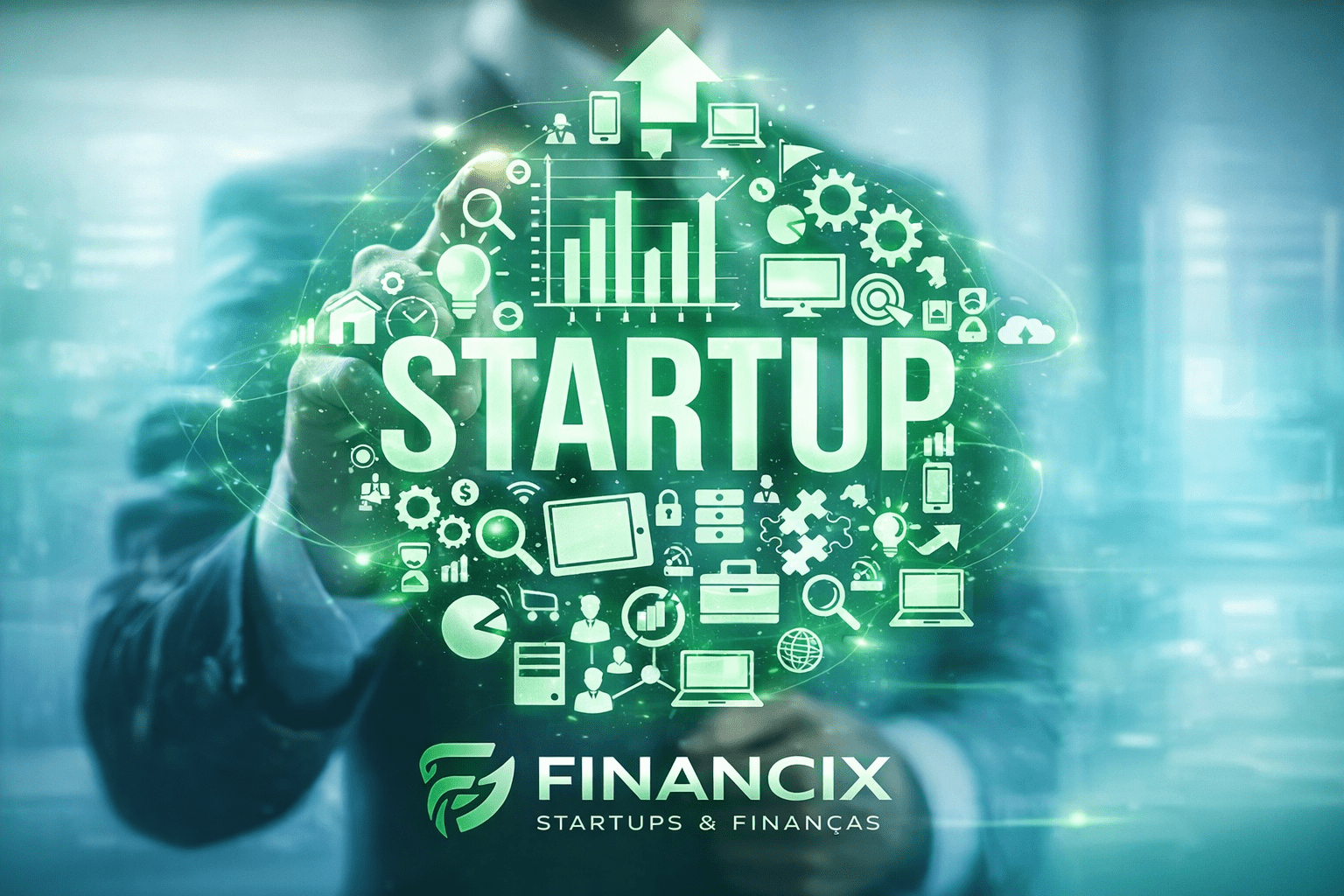 Startups em 2026 com foco em inovação, tecnologia e crescimento de novos negócios digitais no mercado global