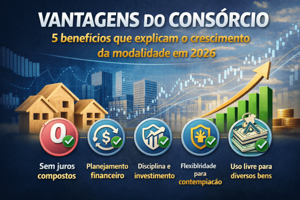 Vantagens do consórcio: 5 benefícios que explicam o crescimento da modalidade em 2026