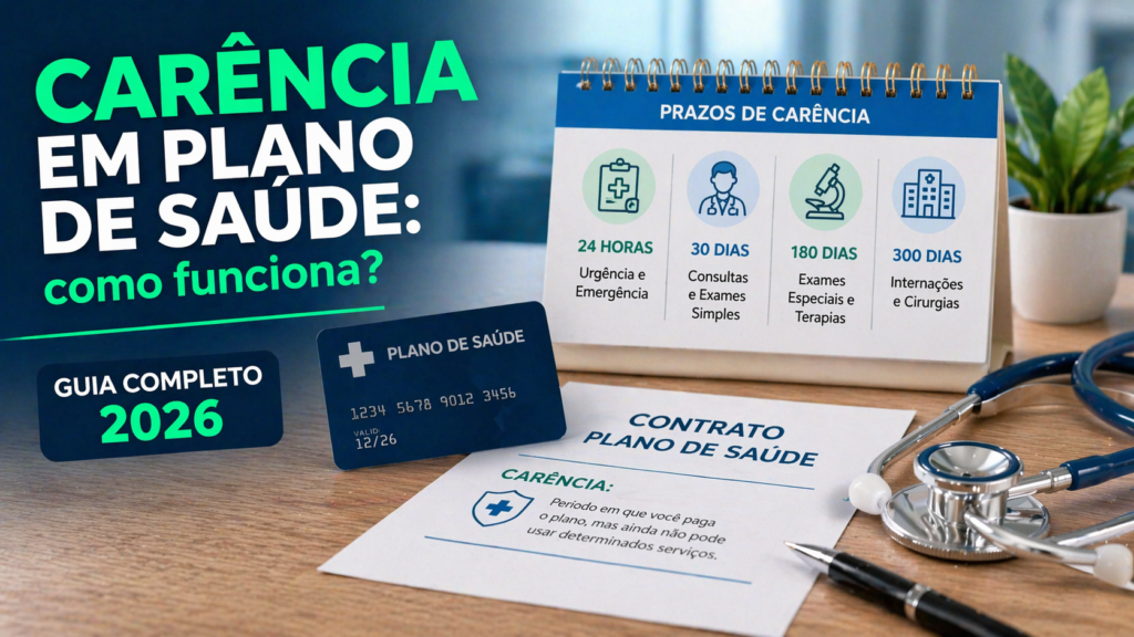 Carência em plano de saúde: como funciona, prazos para consultas, exames, internação e parto. Entenda seus direitos e o que a ANS determina. Guia completo 2026.