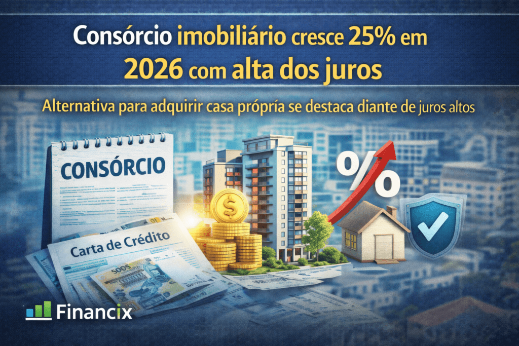 Consórcio imobiliário com crescimento de 25% em 2026 no mercado de imóveis