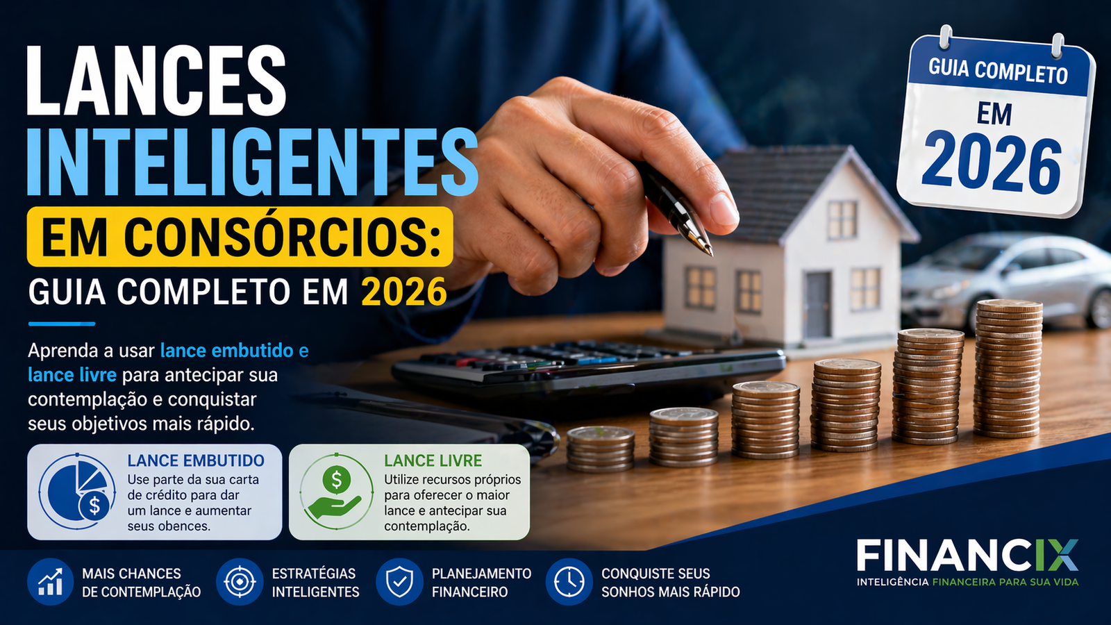 Entenda como funcionam os lances inteligentes em consórcios e aprenda a usar lance embutido e lance livre para aumentar as chances de contemplação mais rápida.