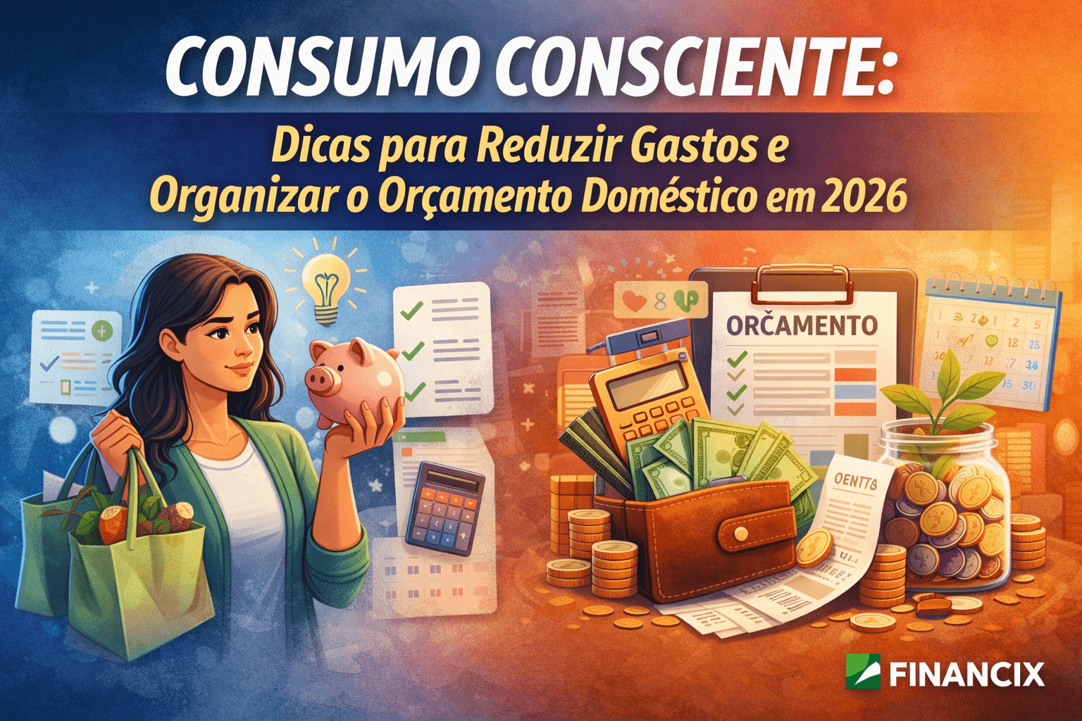 consumo consciente 2026 dicas para reduzir gastos e organizar o orçamento domestico