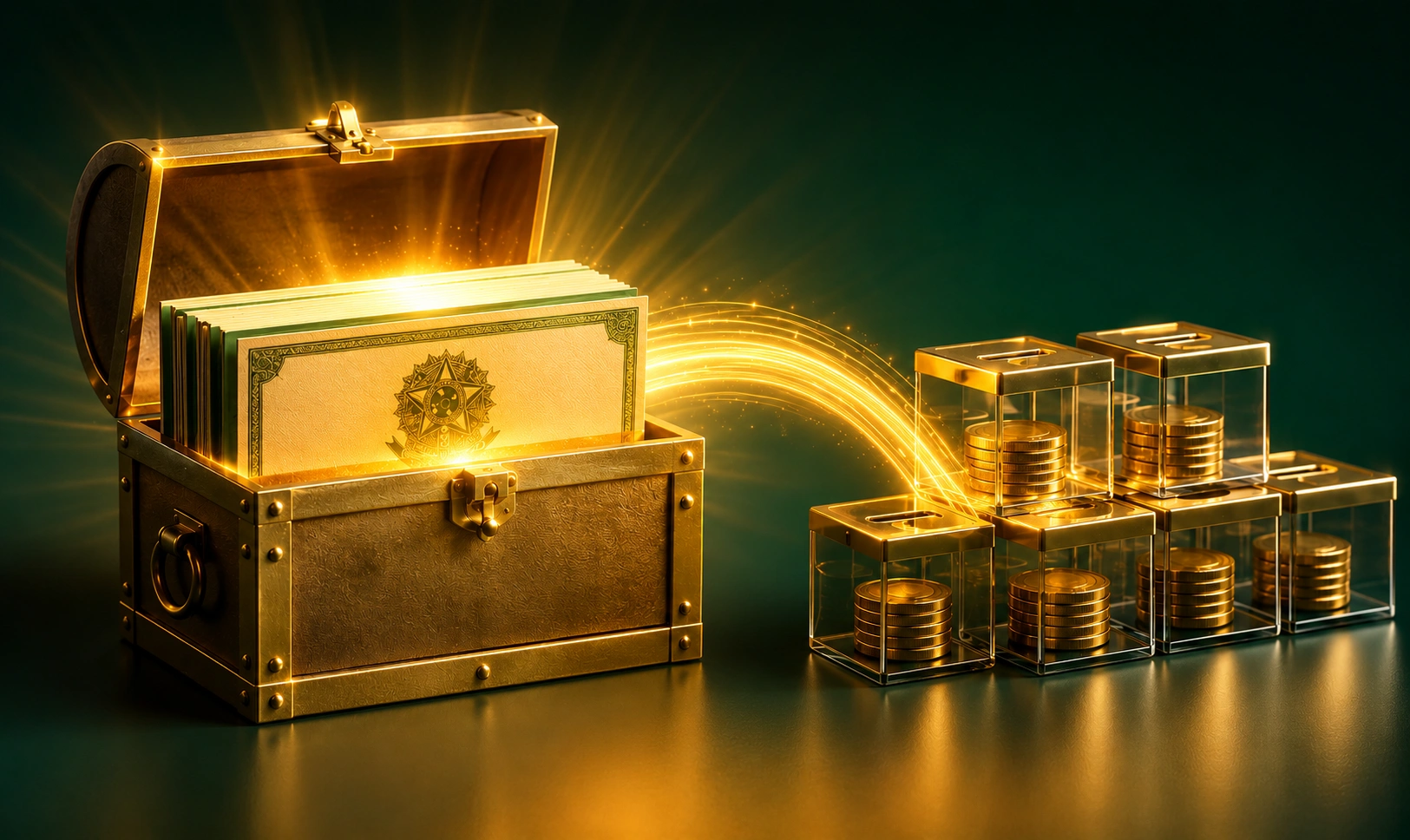 Tesouro Reserva x caixinhas: o novo título do governo que paga 100% da Selic Tesouro Reserva x caixinhas: rende 100% da Selic, tem Pix 24h e isenção até R$ 10 mil. Veja qual compensa mais.
