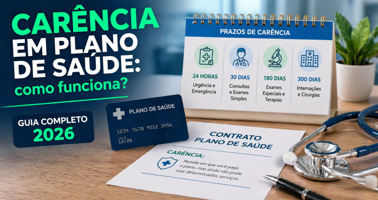 Carência em plano de saúde: como funciona, prazos para consultas, exames, internação e parto. Entenda seus direitos e o que a ANS determina. Guia completo 2026.