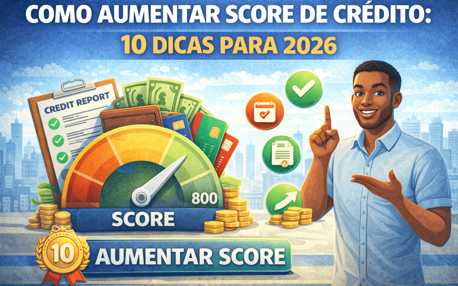 como aumentar o score de crédito em 2026 com dicas para melhorar o score e conseguir crédito