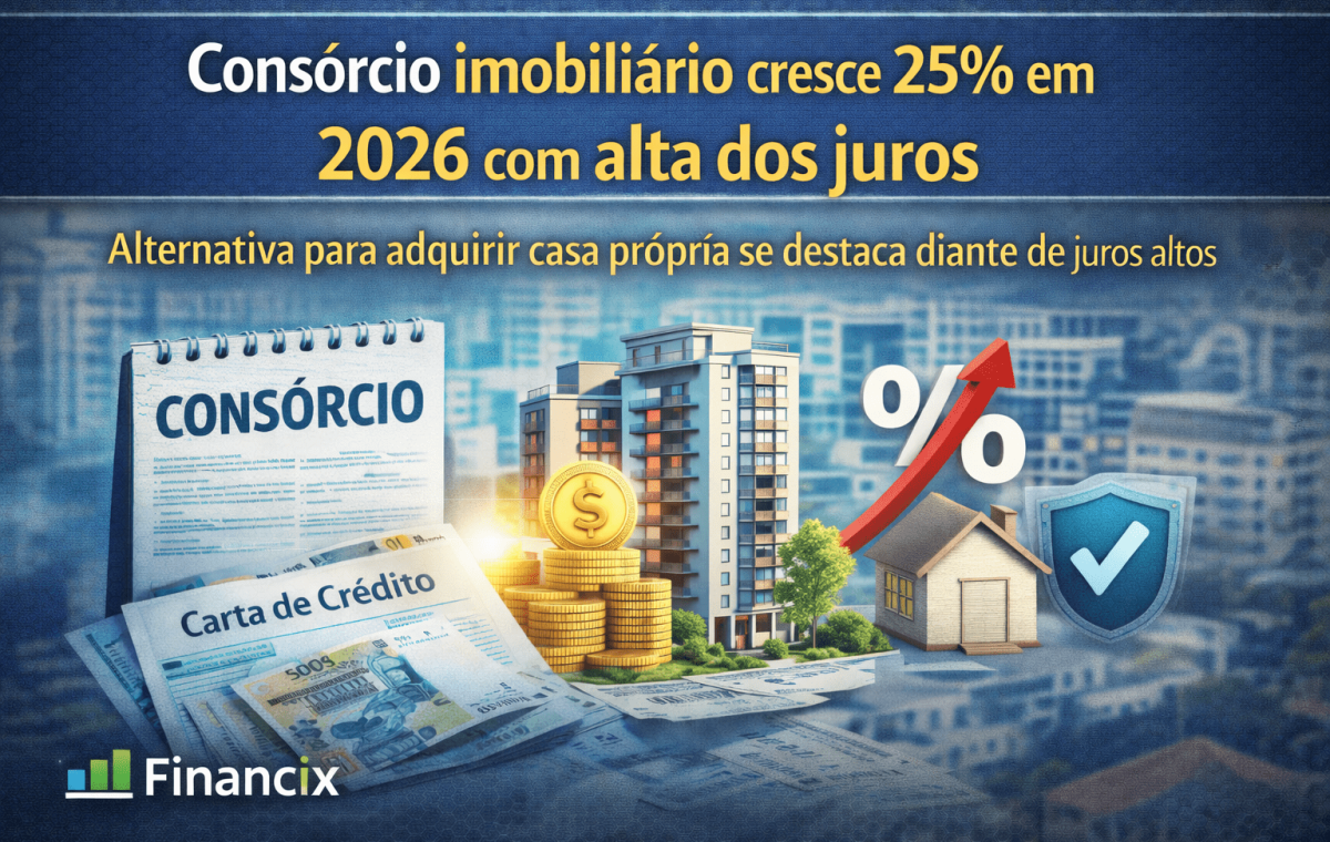 Consórcio imobiliário com crescimento de 25% em 2026 no mercado de imóveis
