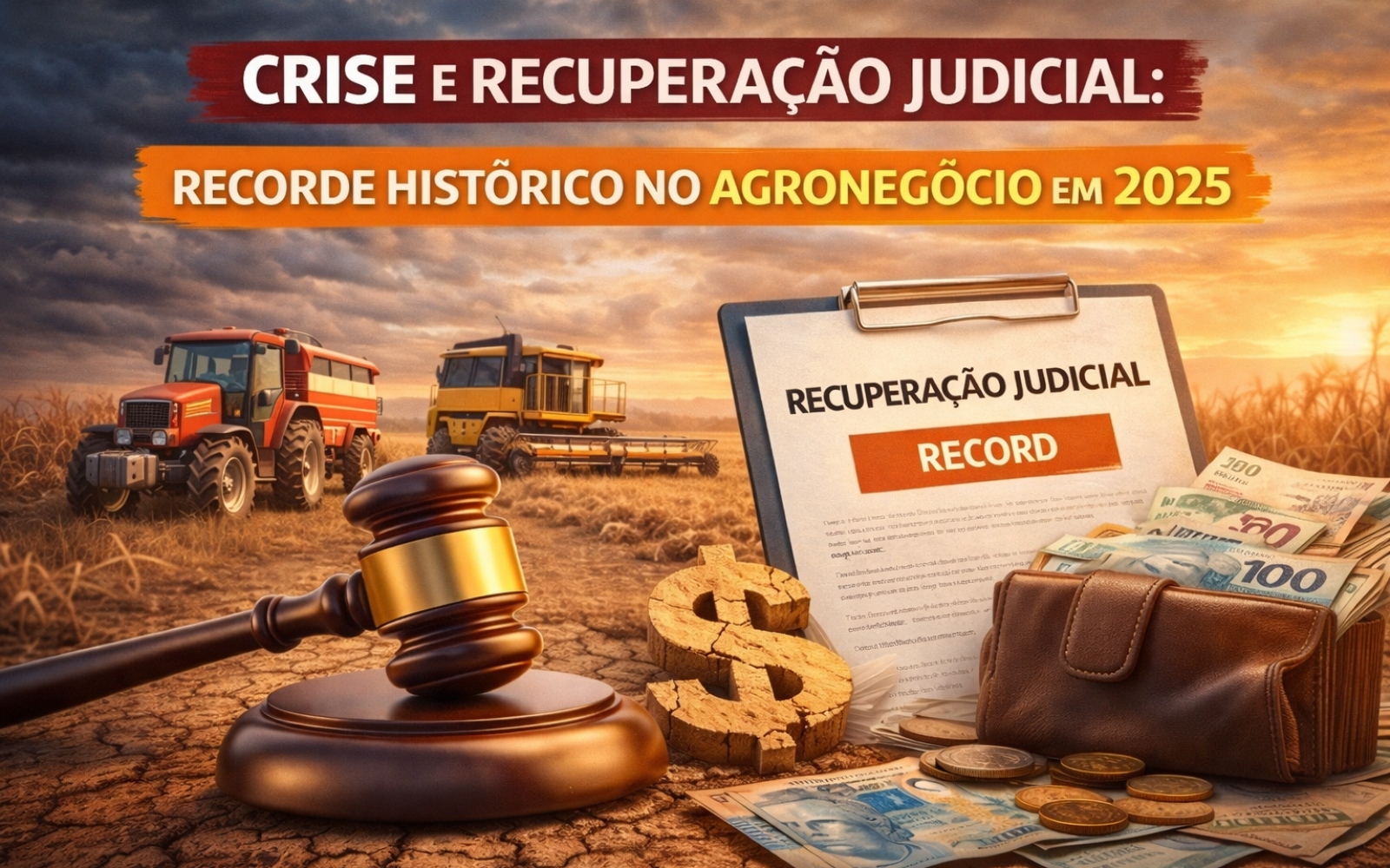 Crise e Recuperação Judicial: Recorde histórico no agronegócio em 2025 foi recorde