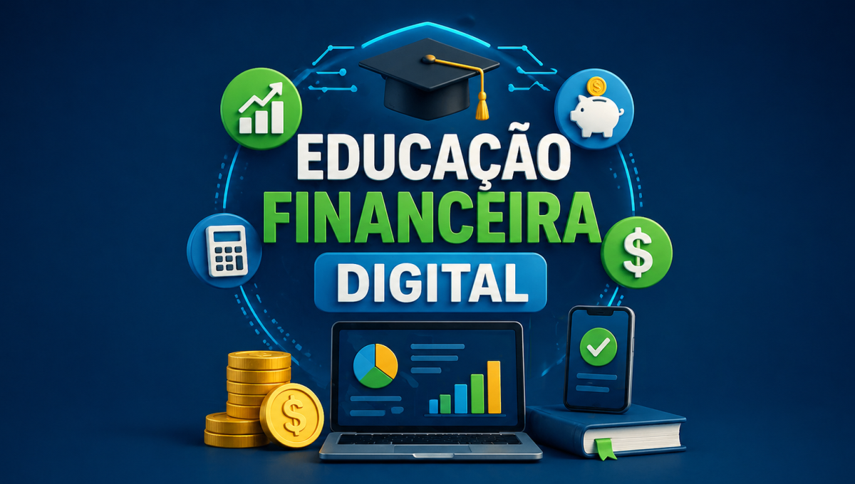 Educação financeira digital completa: conheça os 10 melhores aplicativos de finanças pessoais para controlar gastos, investir e sair do vermelho em 2026.
