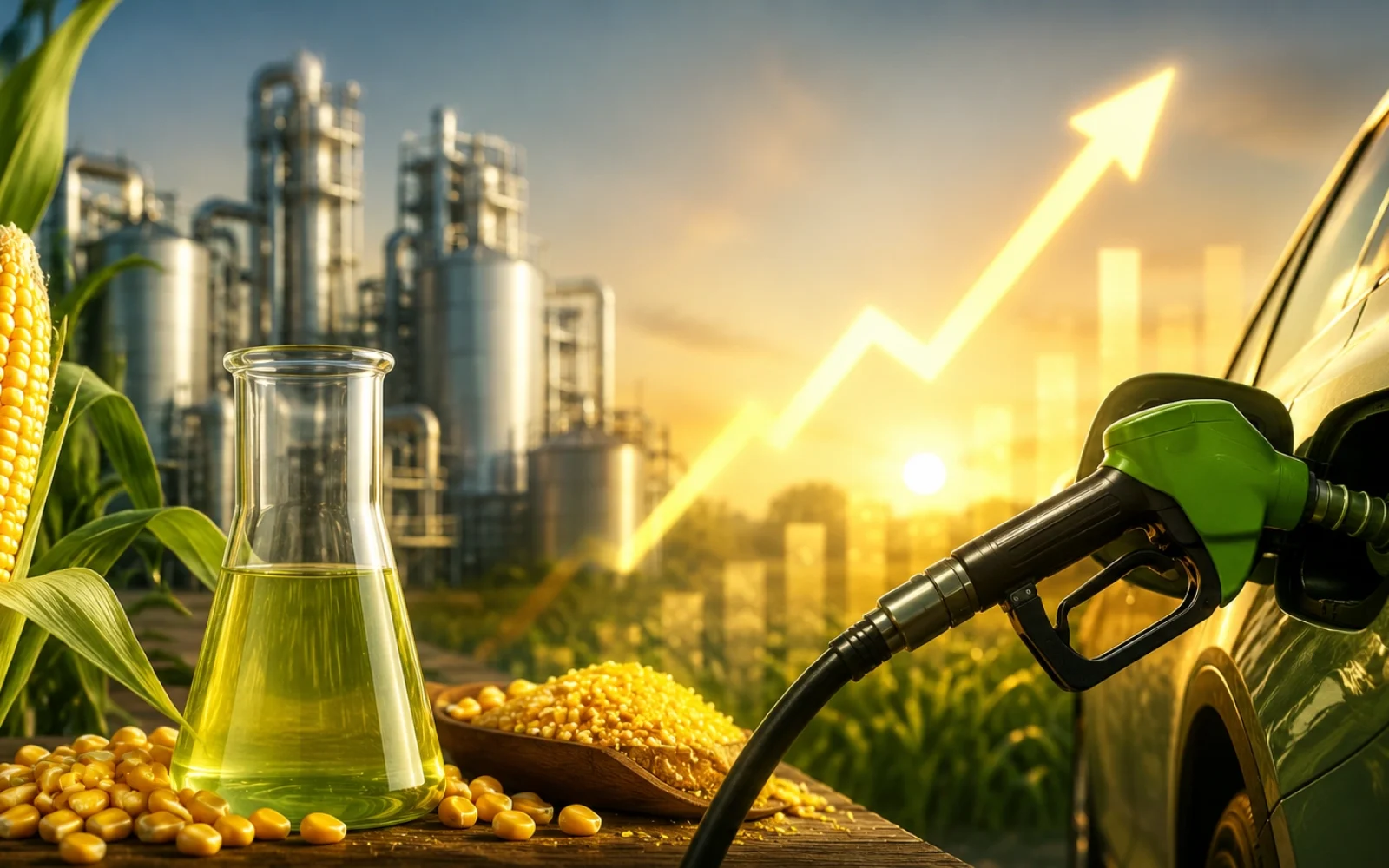 Gasolina em alta impulsiona o etanol de milho no Brasil