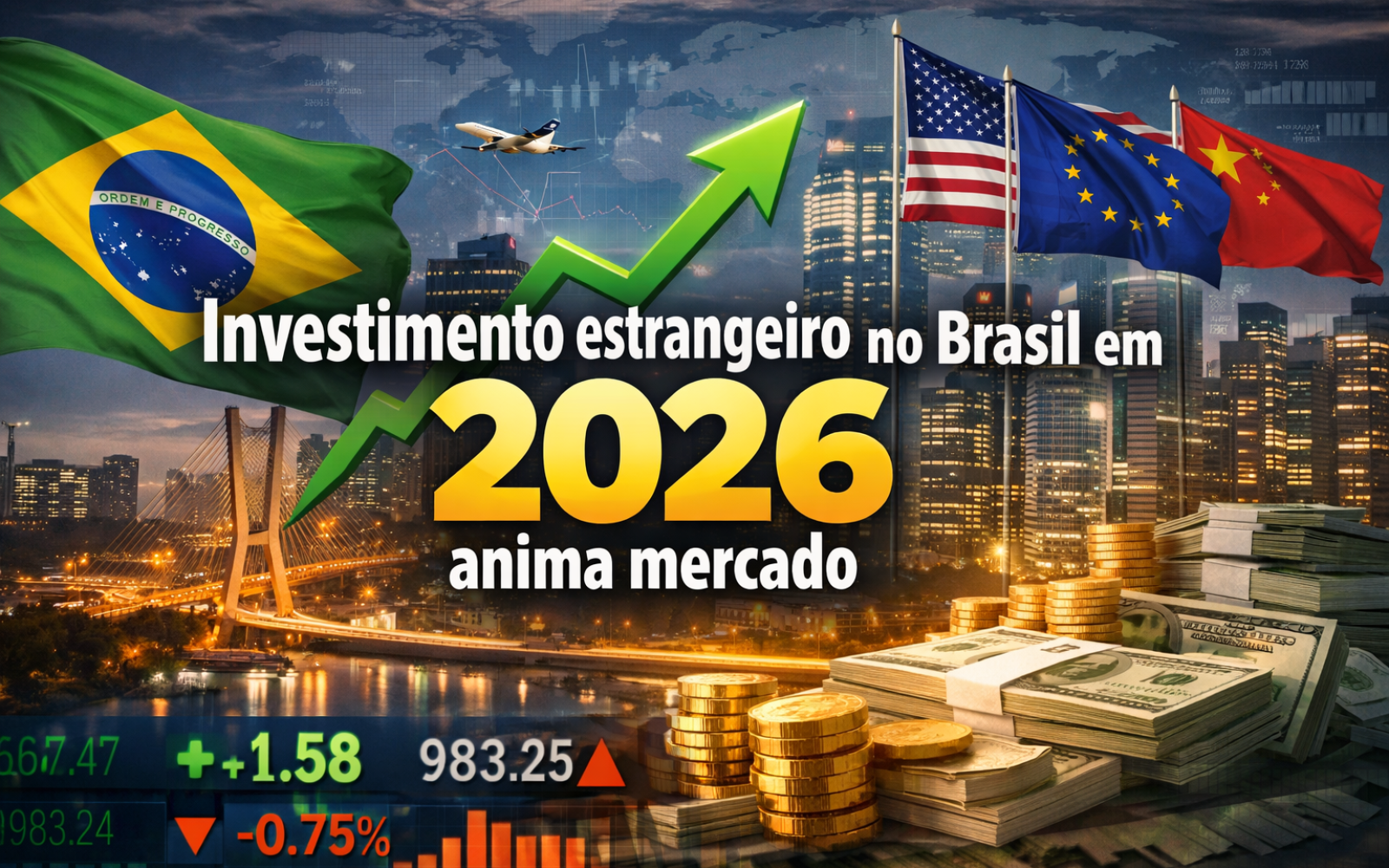 Investimento estrangeiro no Brasil em 2026