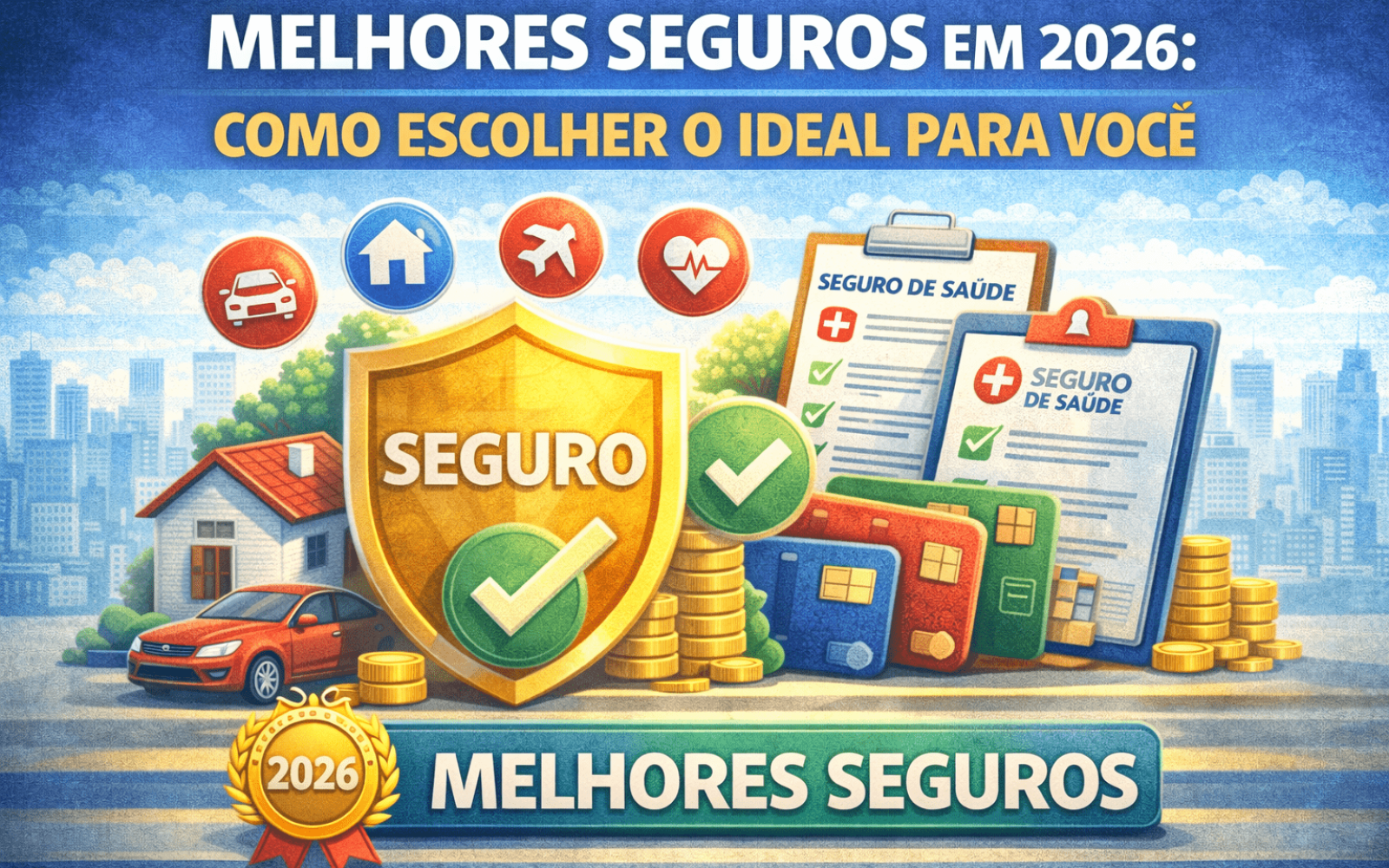 Melhores seguros em 2026 com comparação de seguro auto, vida, residencial e saúde
