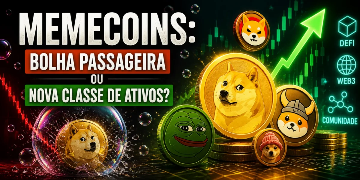 Conheça Dogecoin, Shiba Inu e Pepe que são tipos de Memecoins: Bolha passageira ou nova classe de ativos?