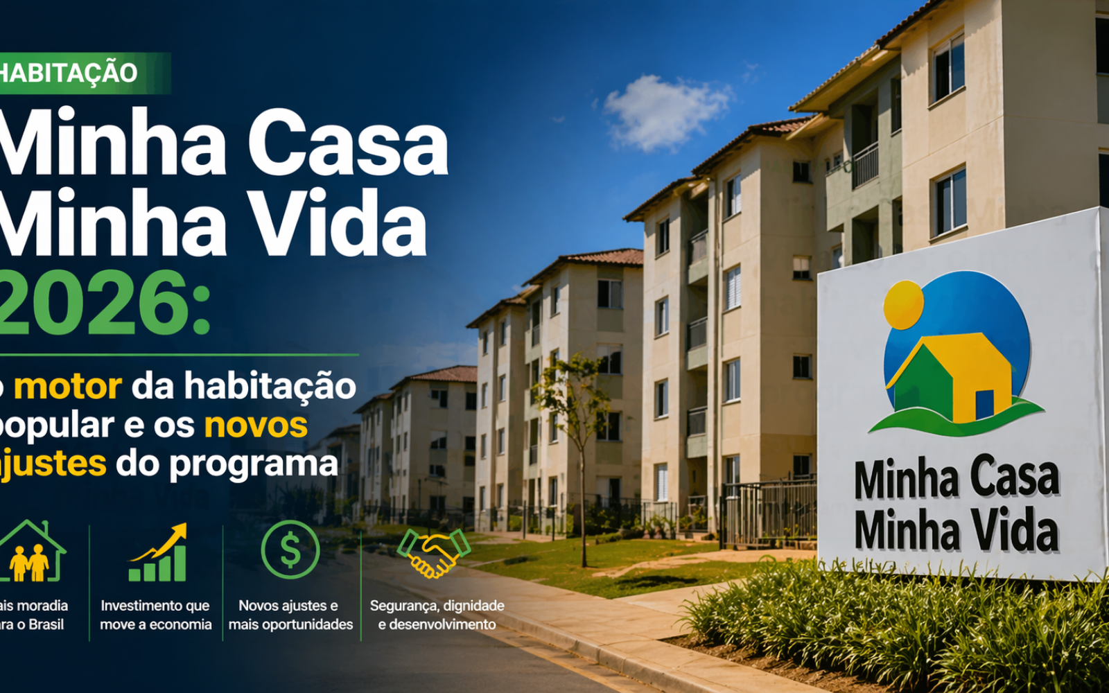 Entenda como o Minha Casa Minha Vida 2026: é o motor da habitação popular