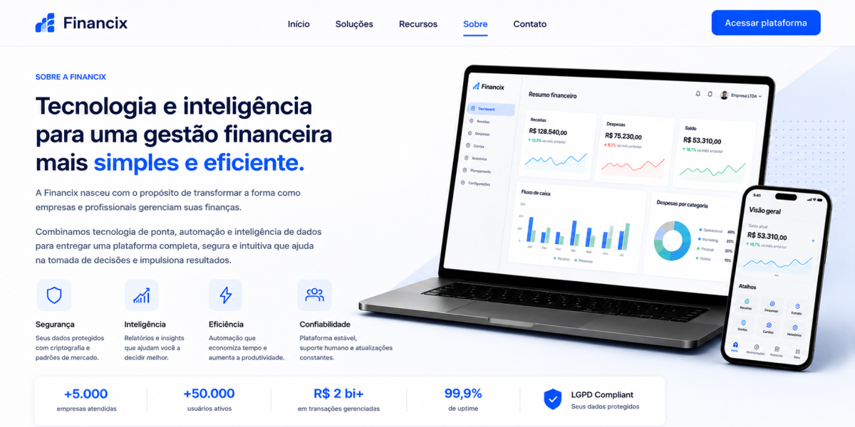 Conheça a sobre a Financix, portal com conteúdo sobre educação financeira