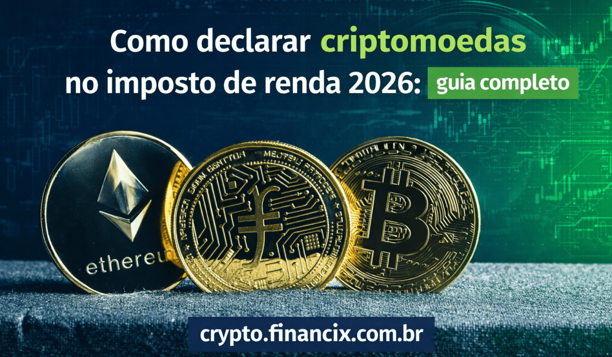 Como declarar criptomoedas no imposto de renda 2026 com Bitcoin e Ethereum