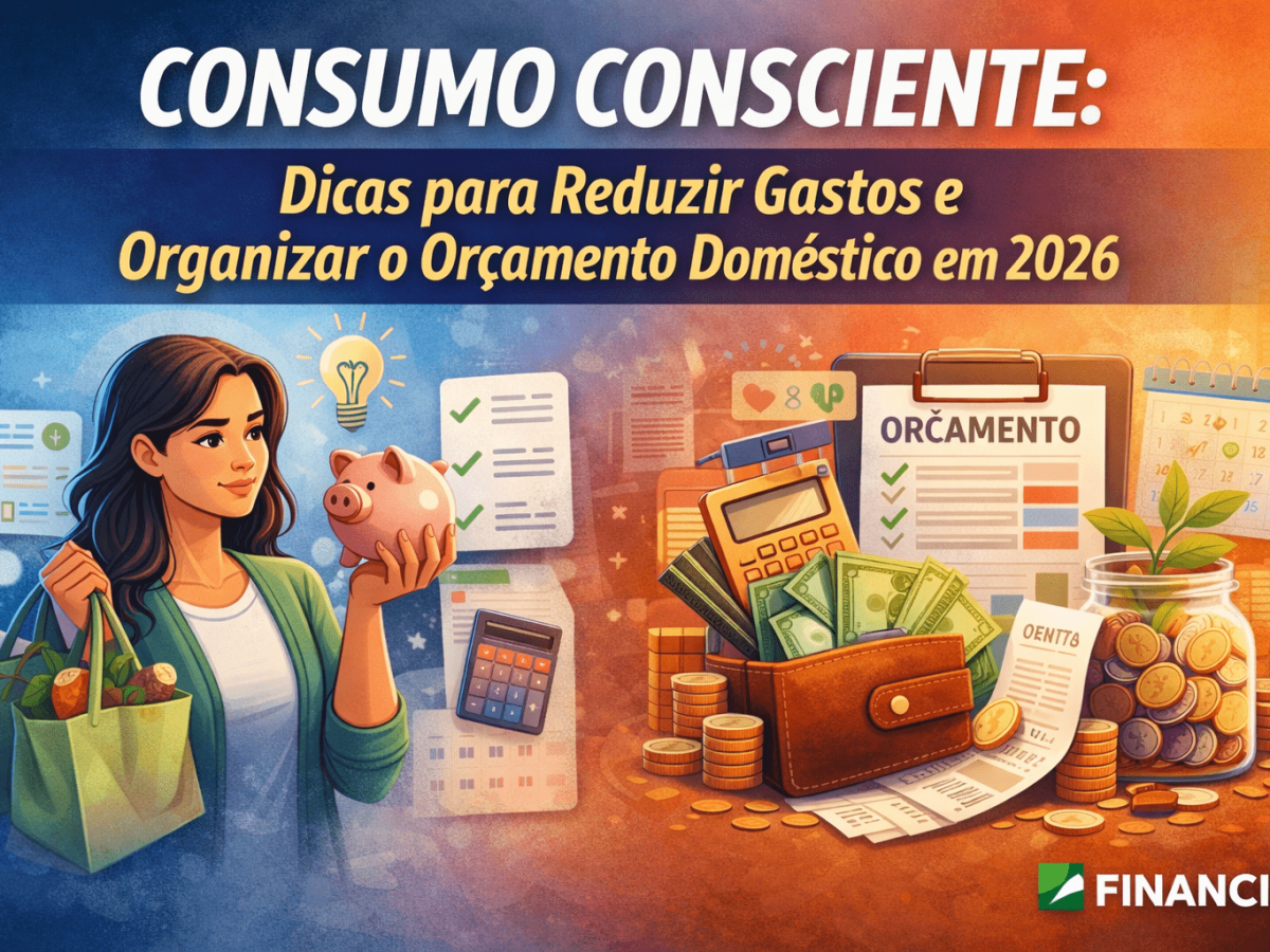 Consumo consciente: como reduzir gastos, evitar desperdícios e organizar o orçamento doméstico em 2026.