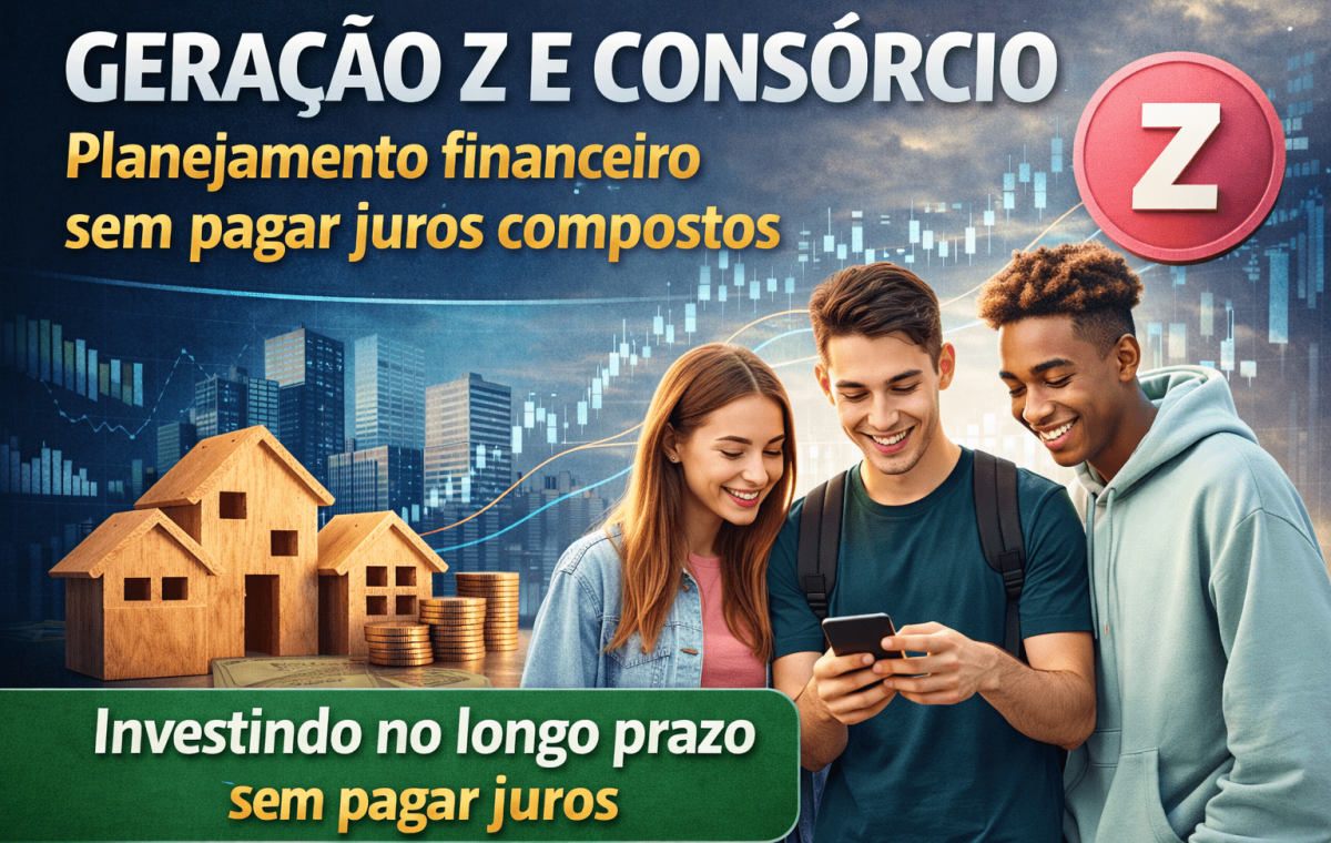 Geração Z e consórcio: jovens trocam financiamento por planejamento sem juros em 2026