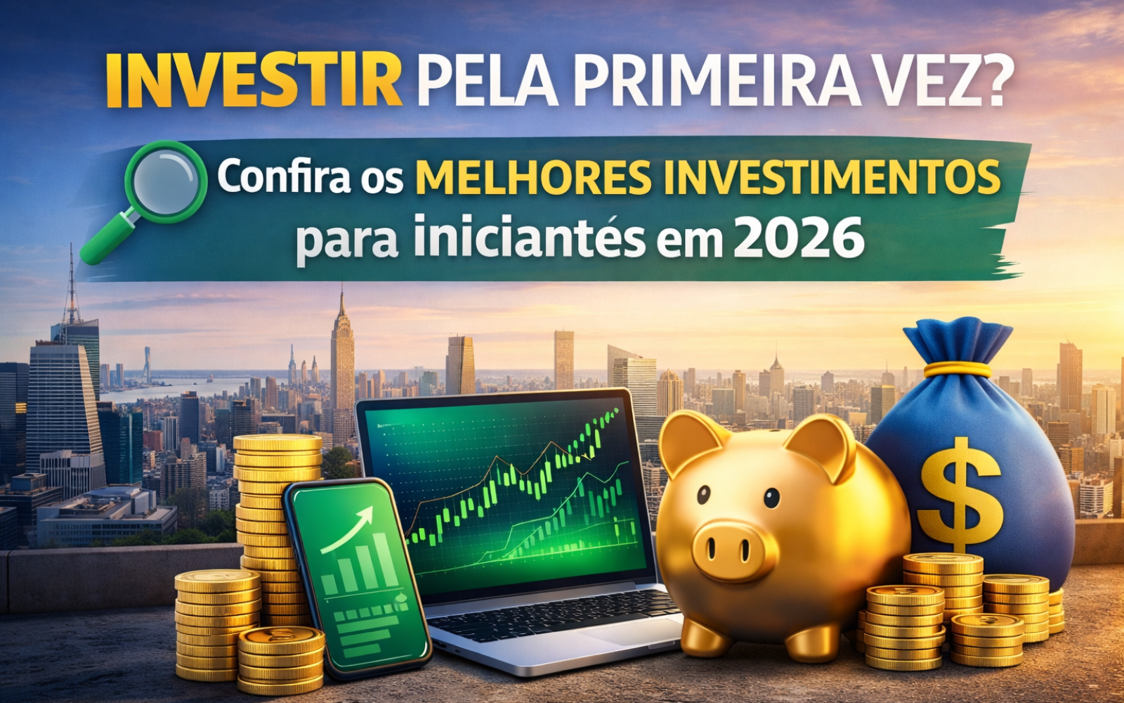 Investir pela primeira vez? Confira os melhores investimentos para iniciantes em 2026