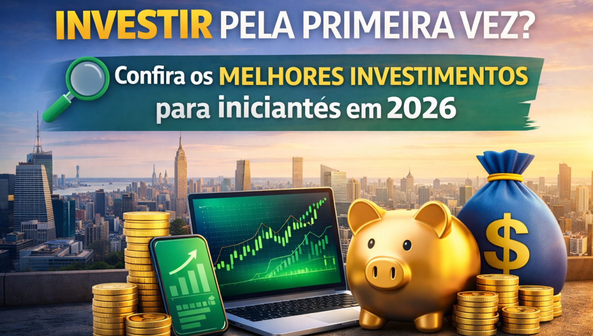 Investir pela primeira vez? Confira os melhores investimentos para iniciantes em 2026