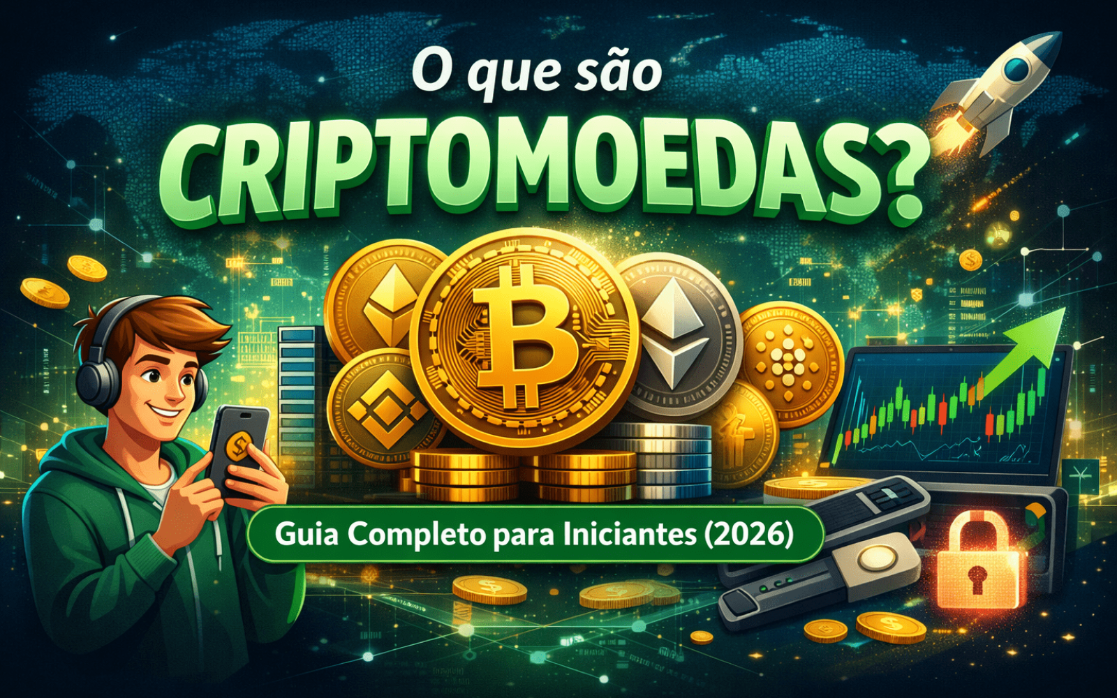 O que são criptomoedas em 2026 guia completo para iniciantes com bitcoin e mercado digital