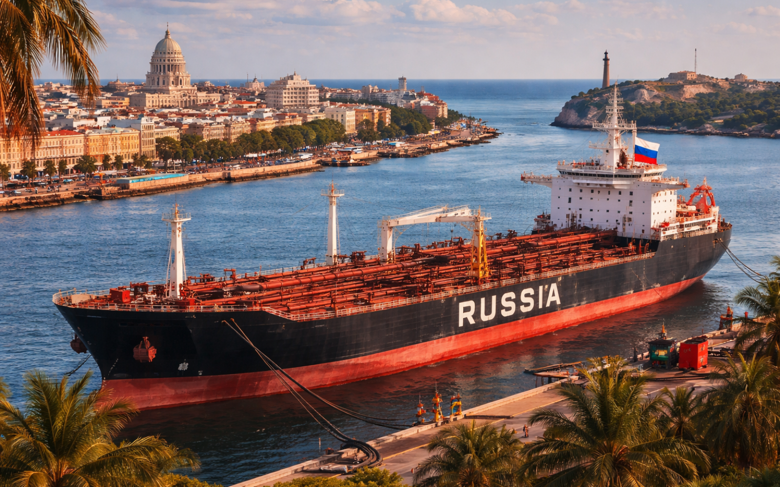 Petroleiro russo em Cuba em 2026 com impacto no mercado global de petróleo