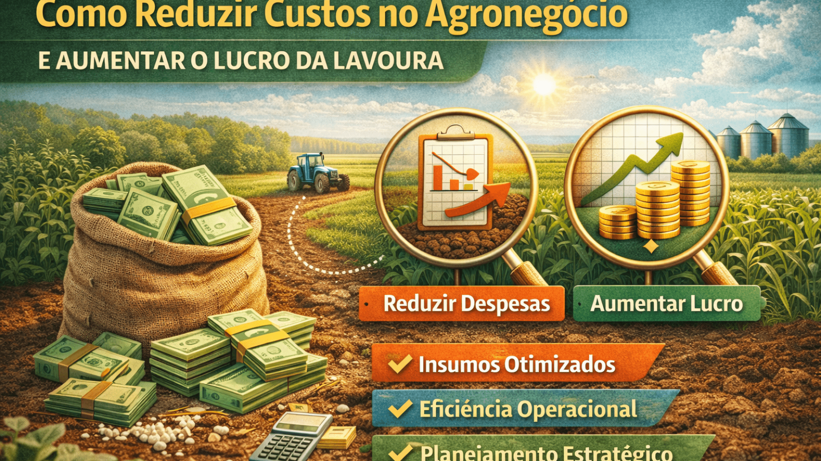 Como reduzir custos no agronegócio e aumentar o lucro da lavoura em 2026