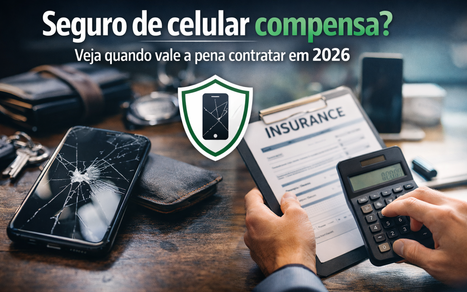 Seguro de celular compensa? Imagem para post sobre quando vale a pena contratar seguro de smartphone em 2026